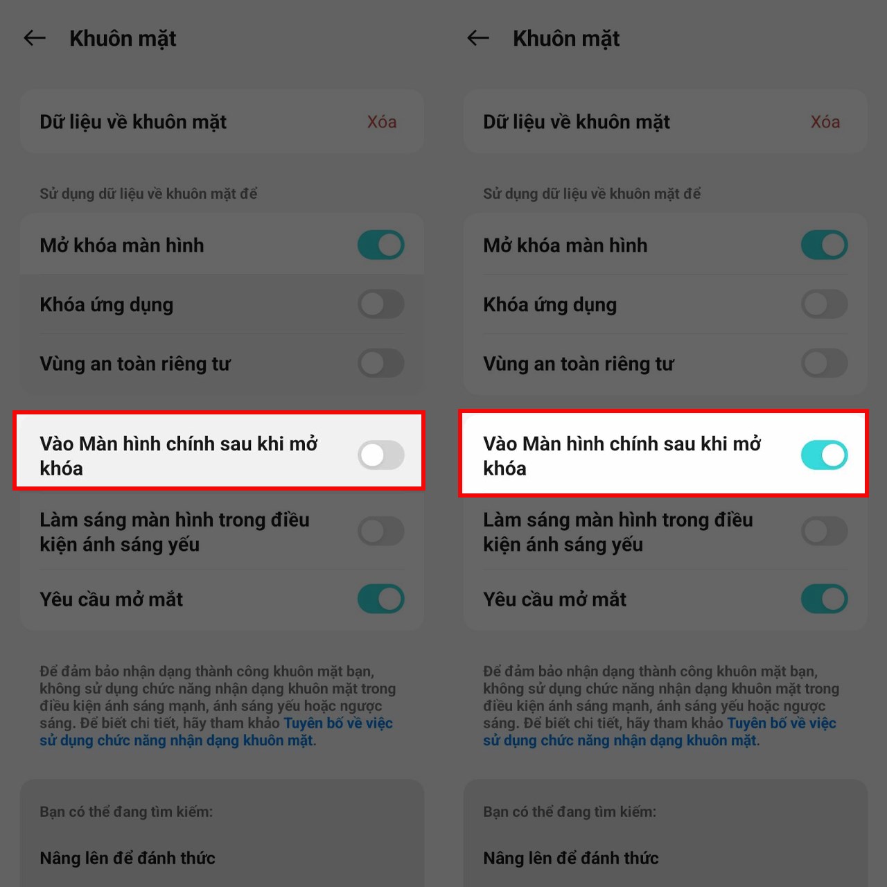 Mở khóa khuôn mặt không cần vuốt OPPO Mở khóa khuôn mặt không cần vuốt OPPO