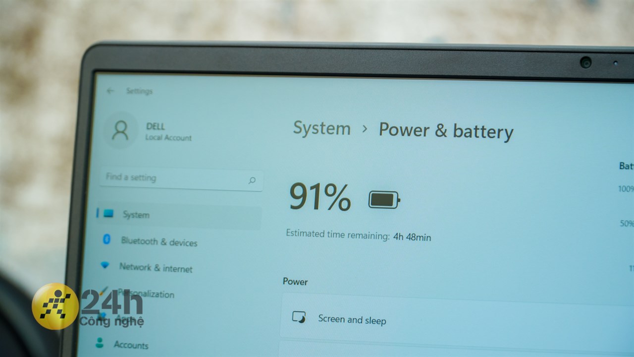 Pin 41 Wh của Dell Vostro 15 3520 có thể đáp ứng thời lượng sử dụng dài lâu Pin 41 Wh của Dell Vostro 15 3520 có thể đáp ứng thời lượng sử dụng dài lâu