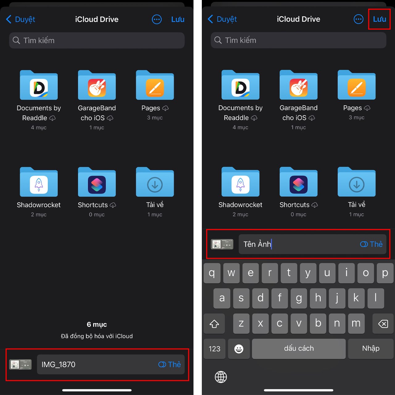 Cách đổi tên ảnh và video trên iPhone