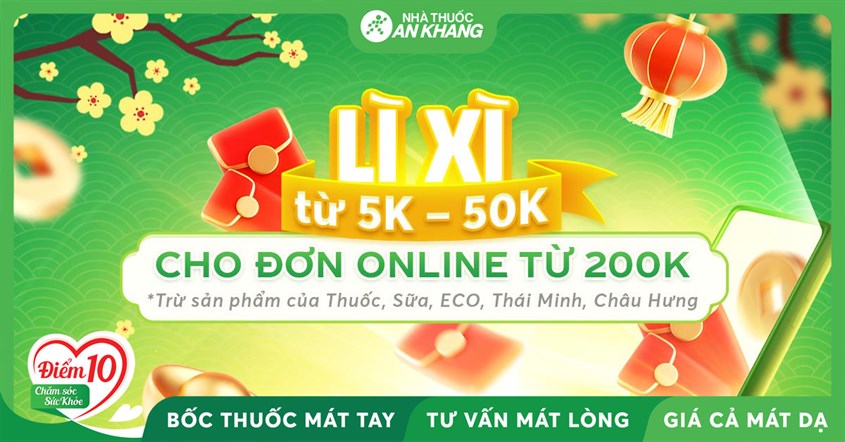 Mua sắm online tại An Khang nhận lì xì đến 50k