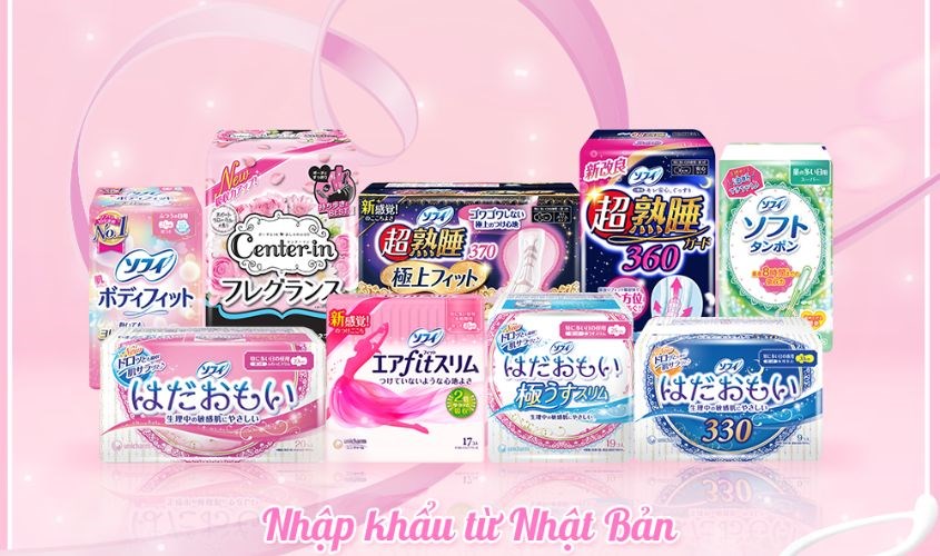 Băng vệ sinh Sofy nhập khẩu 100% từ Nhật Bản