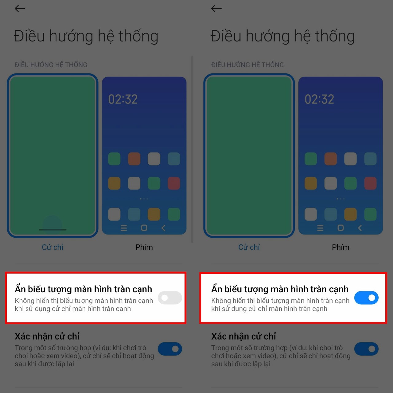 Hướng dẫn cách ẩn thanh điều hướng Xiaomi Hướng dẫn cách ẩn thanh điều hướng Xiaomi