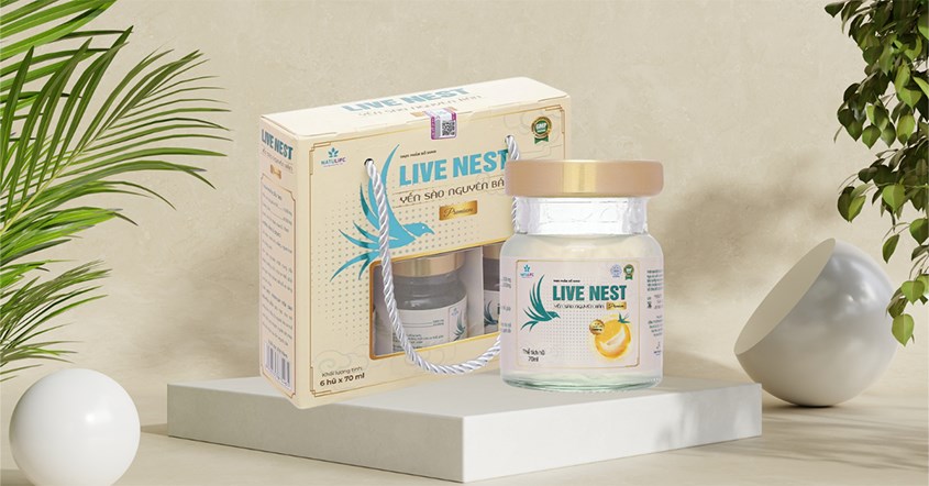 Hộp 6 hũ nước yến sào Natulife Live Nest Premium 70 ml (từ 3 tuổi)