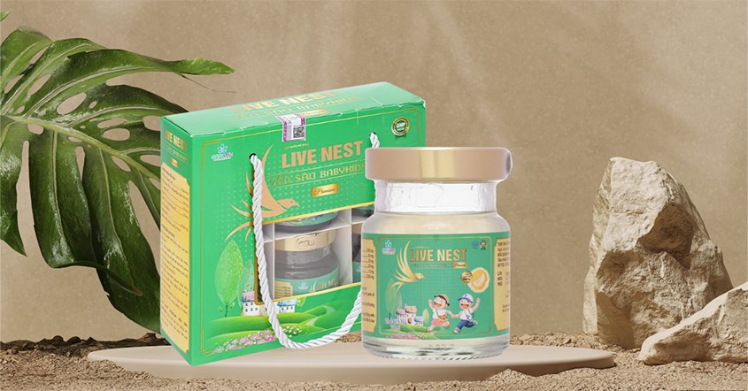 Hộp 6 hũ nước yến sào Natulife Live Nest BabyKids Premium 70 ml (từ 1 tuổi)