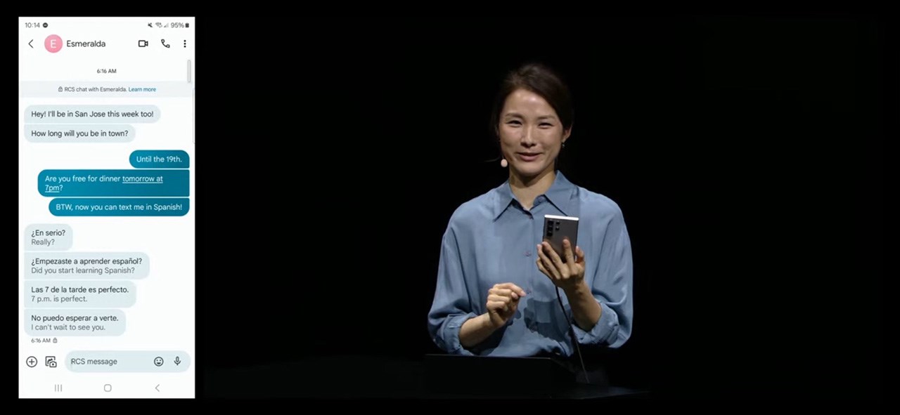 Tính năng phiên dịch AI có thể sử dụng trong tin nhắn văn bản