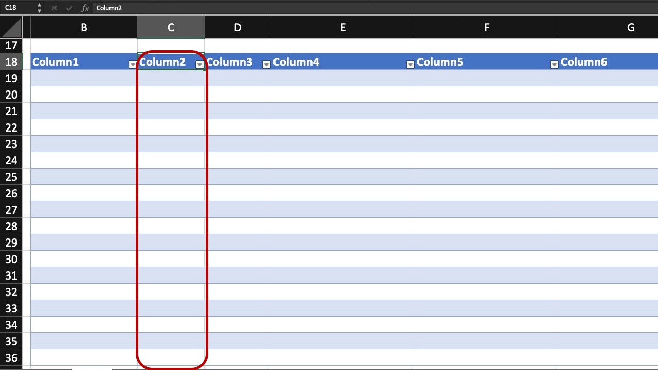 Cách thêm cột trong Excel