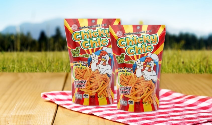 Bạn có thể thưởng thức bánh que Chicky ngay sau khi mở bao bì
