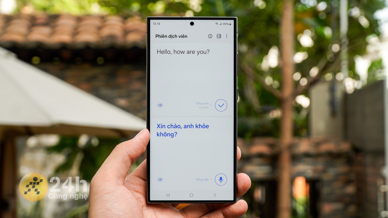 Đây là tính năng Phiên dịch viên trên Galaxy S24 Ultra. Đây là tính năng Phiên dịch viên trên Galaxy S24 Ultra.