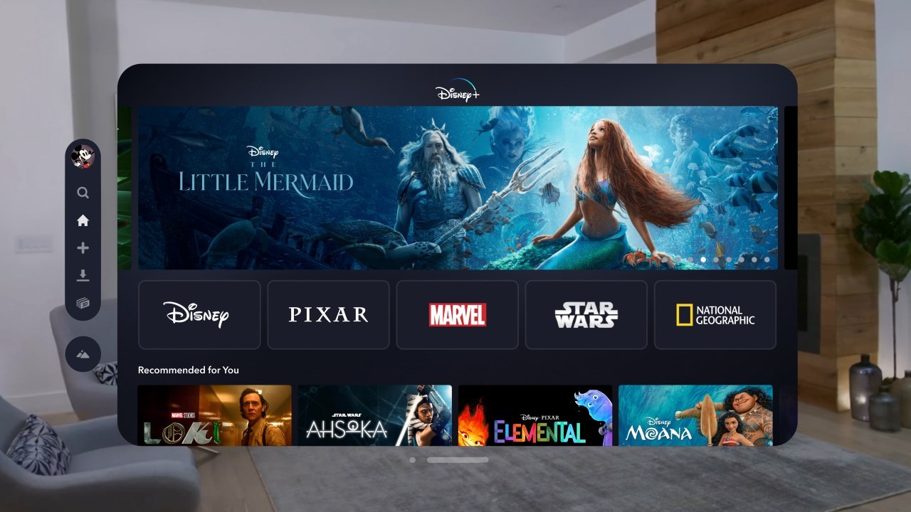 Người dùng Apple Vision Pro vẫn có thể xem phim trực tuyến thông qua ứng dụng Disney+