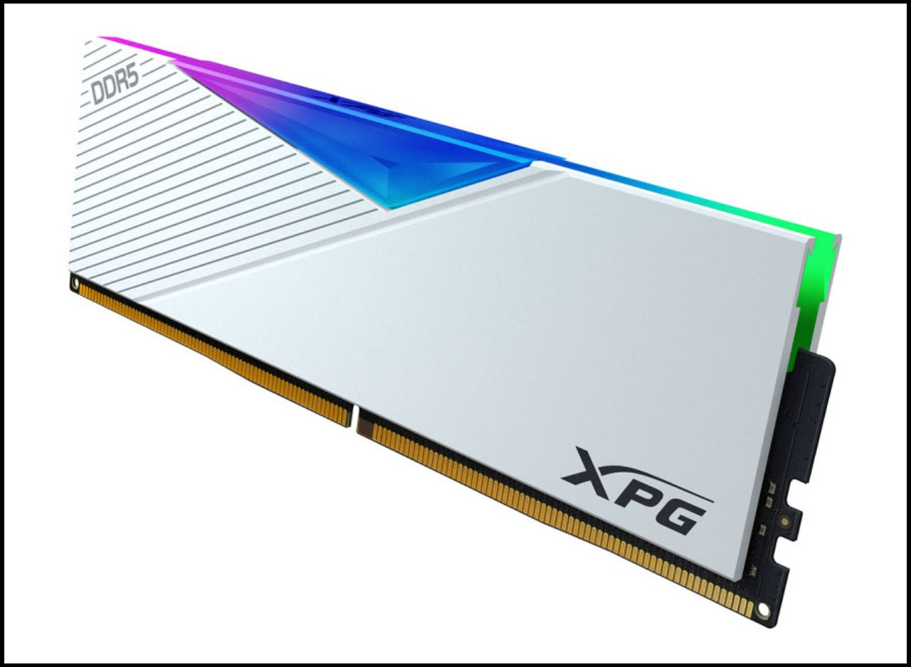 Đây là tùy chọn màu Trắng của ADATA XPG LANCER RGB DDR5-6000 C30. Nguồn: ADATA.