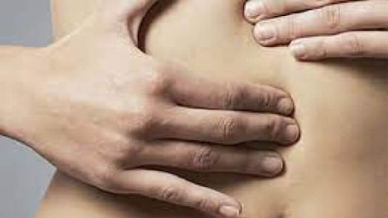 Khối u bên phải có thể làm xuất hiện khối u ổ bụng