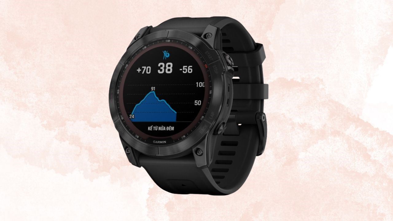 Garmin Fenix theo dõi sức khoẻ cực tốt, mặt kính sapphire cứng cáp, giảm đến 4.8 triệu đồng