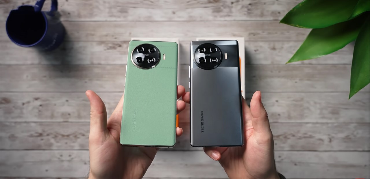 Tecno Spark 20 Pro+ có 2 bản mặt lưng cho người dùng lựa chọn. Nguồn: The Tech Chap.