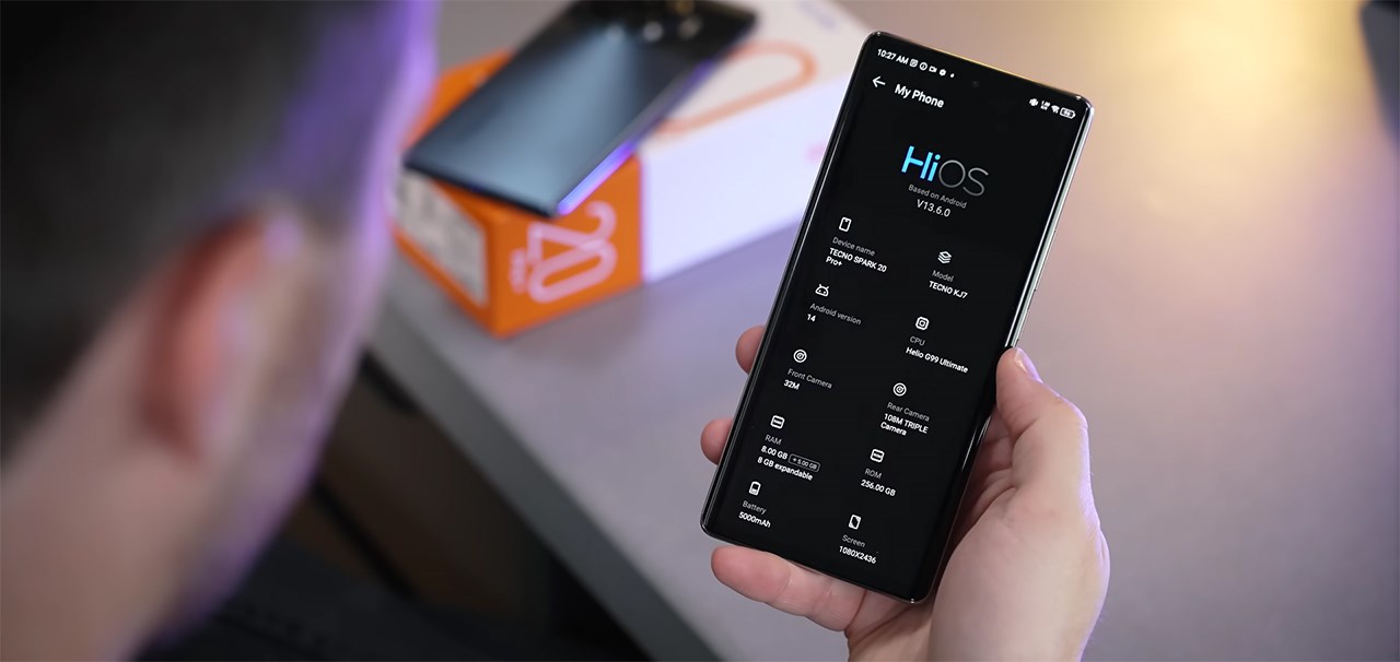 Tecno Spark 20 Pro+ còn được trang bị bộ cấu hình mạnh mẽ. Nguồn: The Tech Chap.