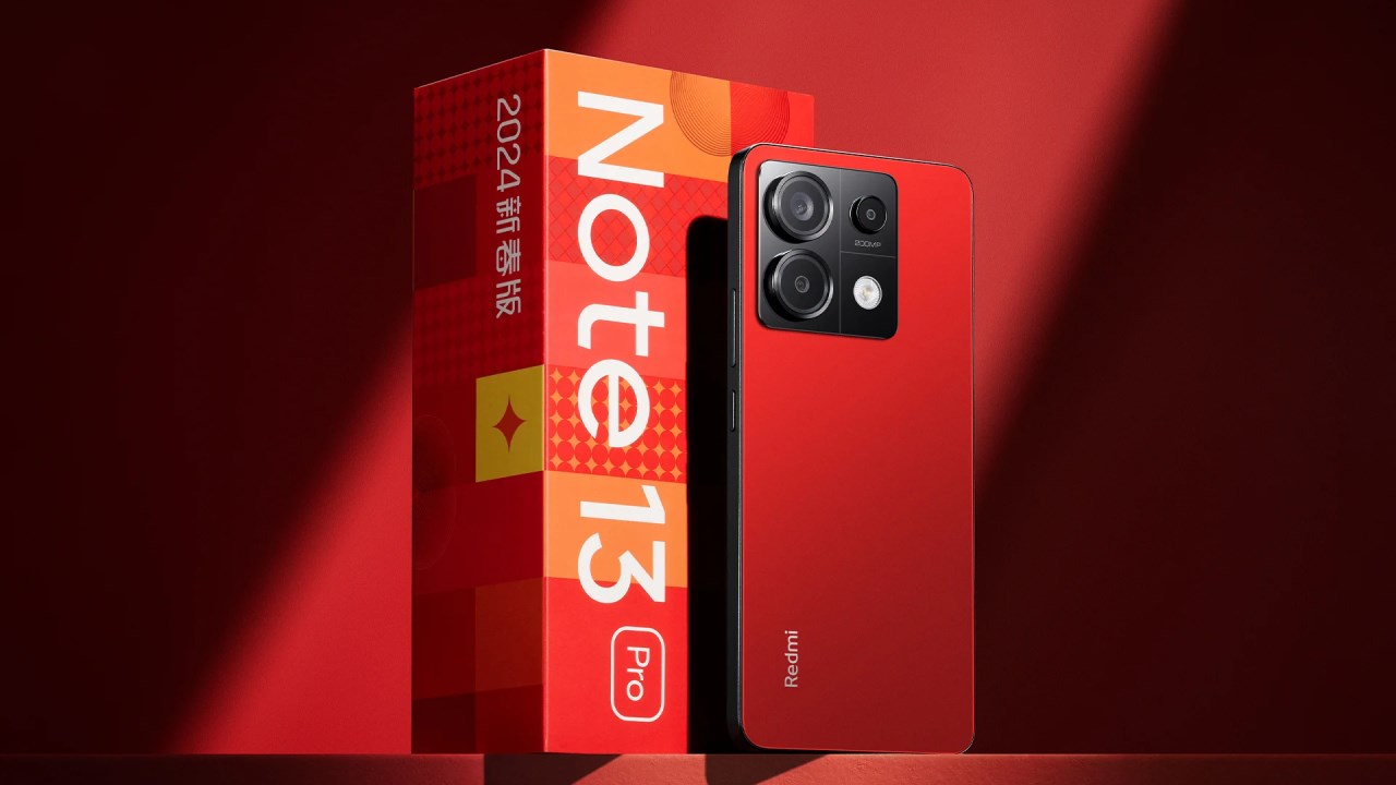 Redmi Note 13 Pro phiên bản Tết Nguyên Đán có tông màu đỏ chủ đạo, mang lại sự may mắn và thịnh vượng