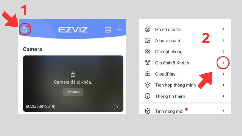 Cài đặt camera EZVIZ trên nhiều điện thoại