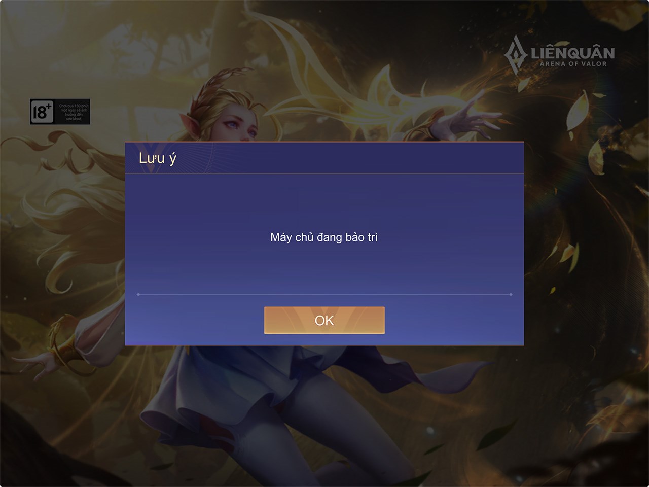 Tựa game Liên Quân vẫn còn đang hiển thị thông tin Tựa game Liên Quân vẫn còn đang hiển thị thông tin