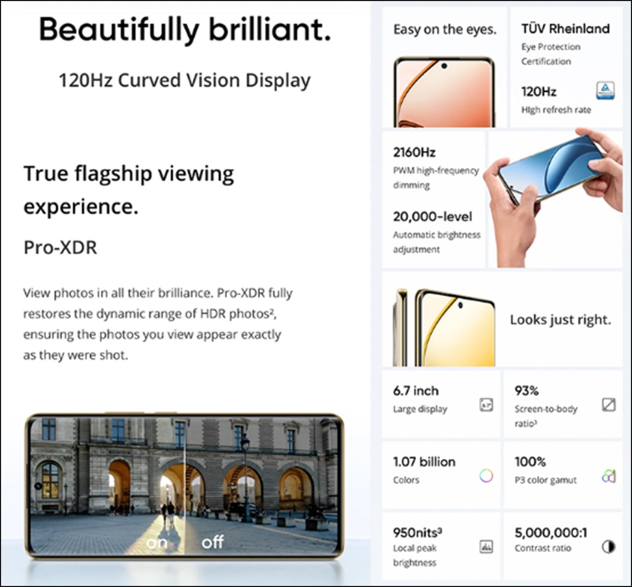 realme 12 Pro Plus được trang bị màn hình có phần nhỉnh hơn realme 12 Pro realme 12 Pro Plus được trang bị màn hình có phần nhỉnh hơn realme 12 Pro