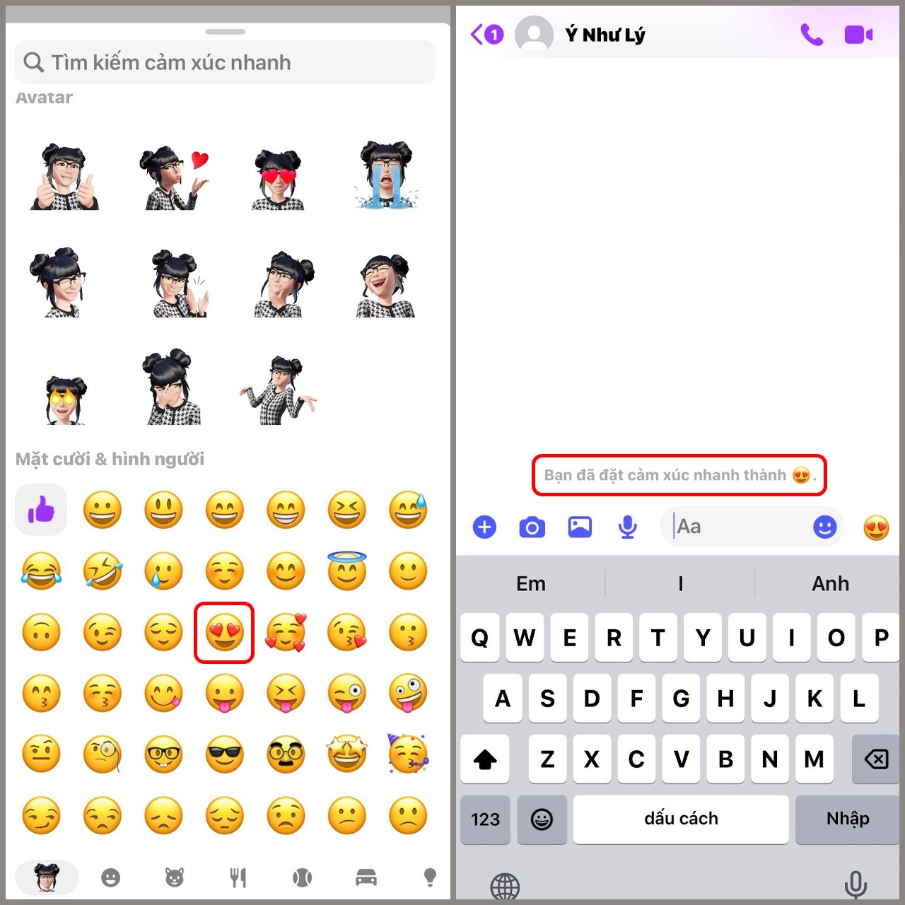 Cách đổi biểu tượng cảm xúc trên Messenger