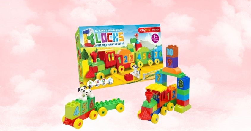 Đồ chơi lắp ráp đoàn tàu chữ số Duka DK81021 (31 chi tiết) Đồ chơi lắp ráp đoàn tàu chữ số Duka DK81021 (31 chi tiết)