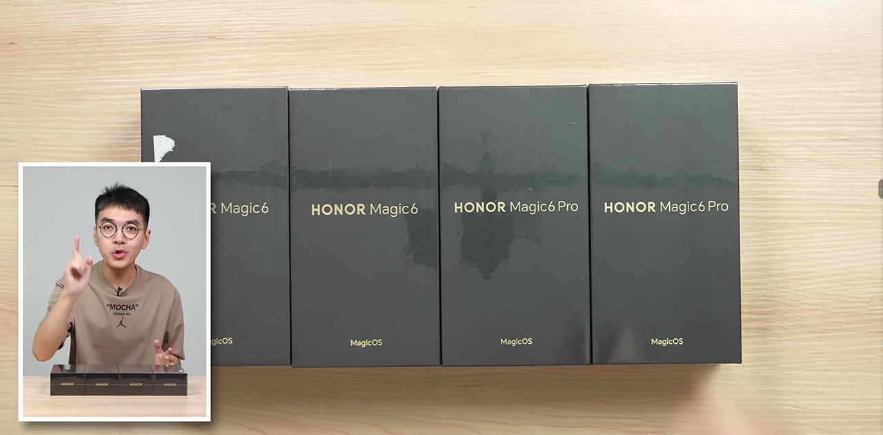 Hộp đựng của Honor Magic 6 Pro được thiết kế rất quen thuộc. Nguồn: 钟文泽.