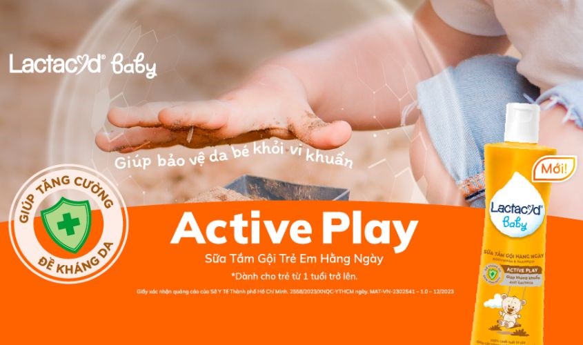 Sữa tắm Lactacyd an toàn cho da của trẻ