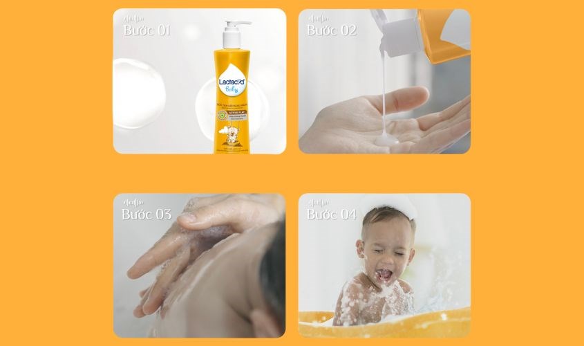 Cách sử dụng sữa tắm gội Lactacyd