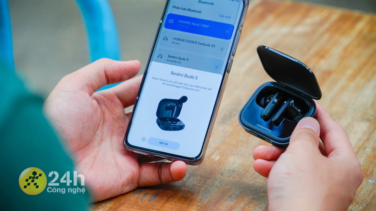 Redmi Buds 5 có thể kết nối với điện thoại qua Bluetooth Redmi Buds 5 có thể kết nối với điện thoại qua Bluetooth