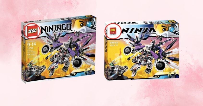 Phân biệt đồ chơi Lego thật giả qua logo thương hiệu trên vỏ hộp