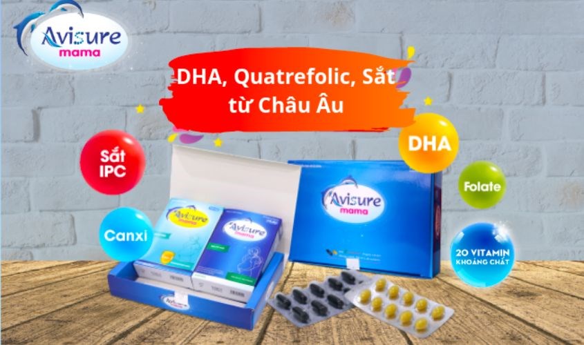 Bộ 2 hộp viên uống Avisure mama bổ sung dưỡng chất cần thiết cho mẹ