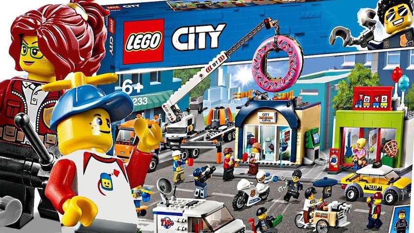 Đồ chơi Lego City lấy ý tưởng là bối cảnh các thành phố 