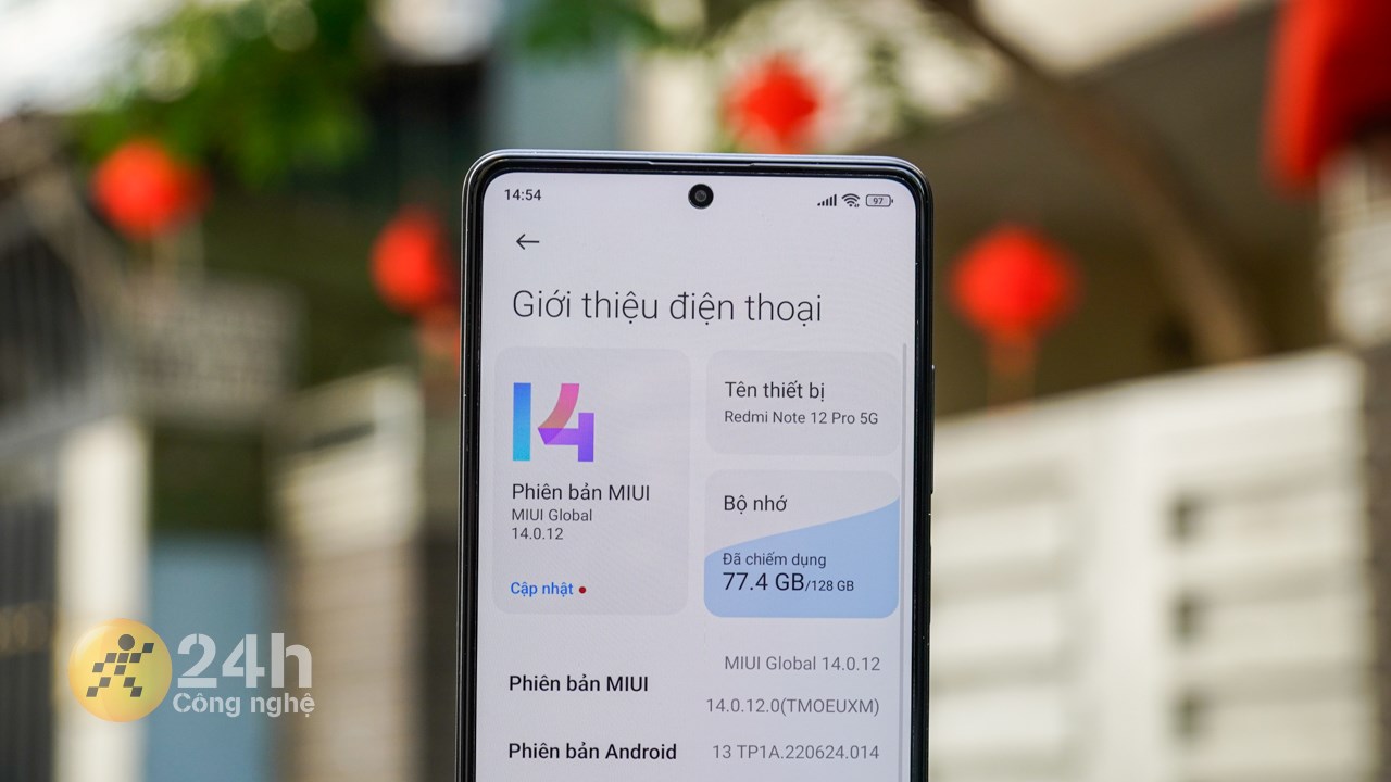 Trước khi cập nhật Xiaomi HyperOS, Redmi Note 12 Pro 5G của mình chạy MIUI 14.0.12.
