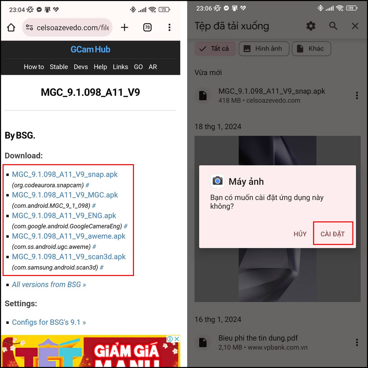 Cách tải Gcam 9.1 Cách tải Gcam 9.1