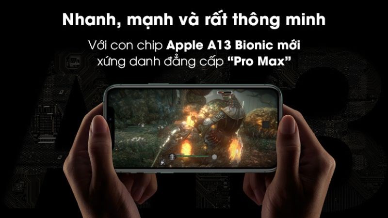 Chip Apple A13 Bionic cho hiệu năng mạnh mẽ tr&ecirc;n iPhone 11 Pro Max