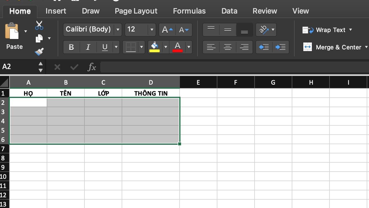 Cách xóa định dạng bảng trong Excel,