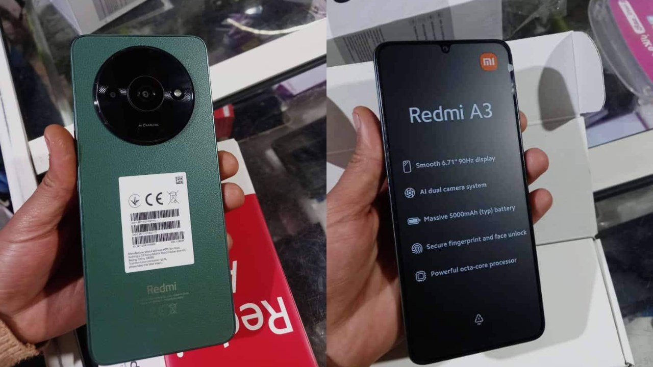 Redmi A3 lần đầu lộ ảnh thực tế