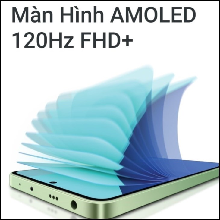 Redmi Note 13 sở hữu màn hình AMOLED 6.67 inch tràn viền