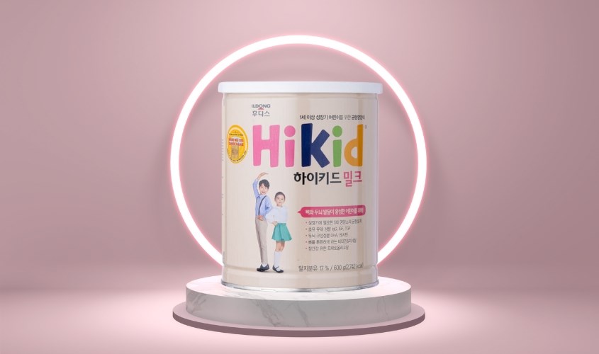 Sữa bột Hikid hương vani 600g (1 - 9 tuổi)