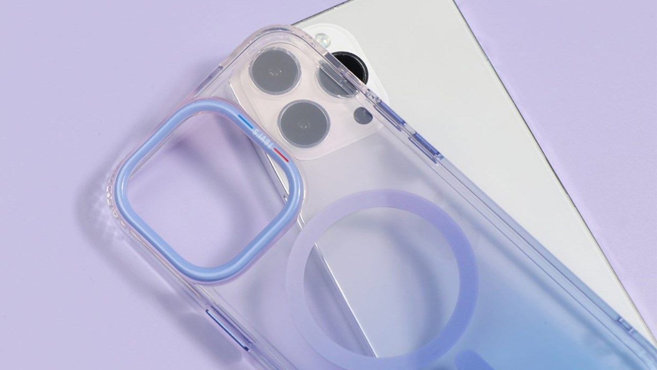 Ốp lưng MagSafe iPhone 15 Pro Max Nhựa cứng viền dẻo TGVIS GRACE NEON Chính hãng