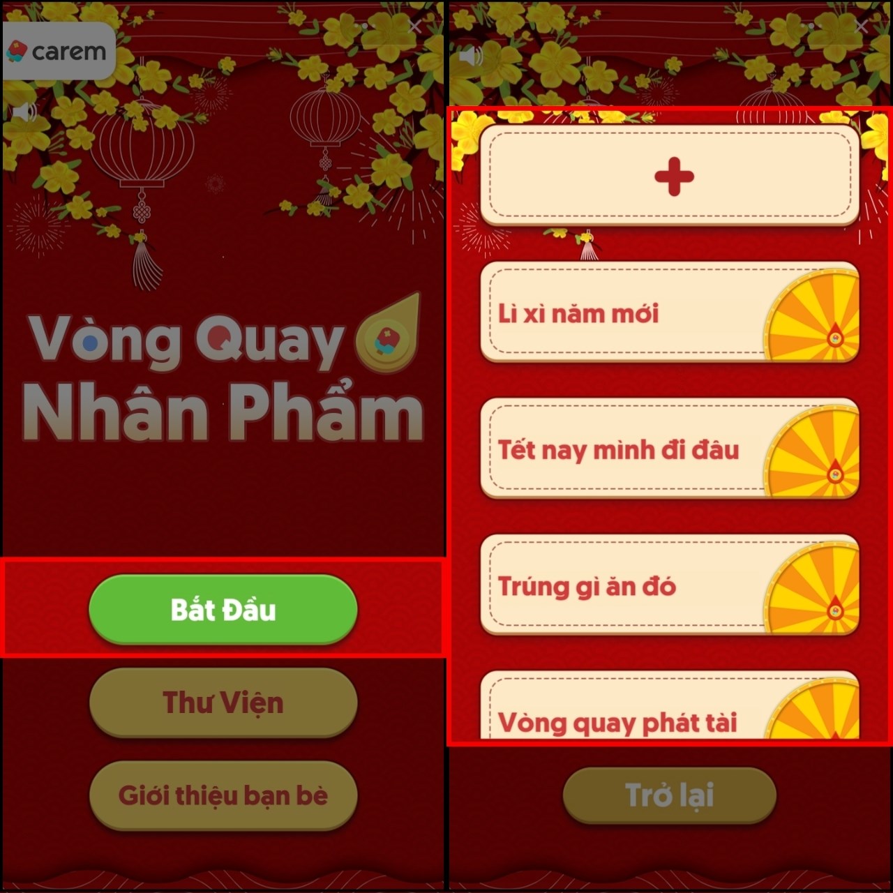 Cách chơi vòng quay nhân phẩm trên Zalo