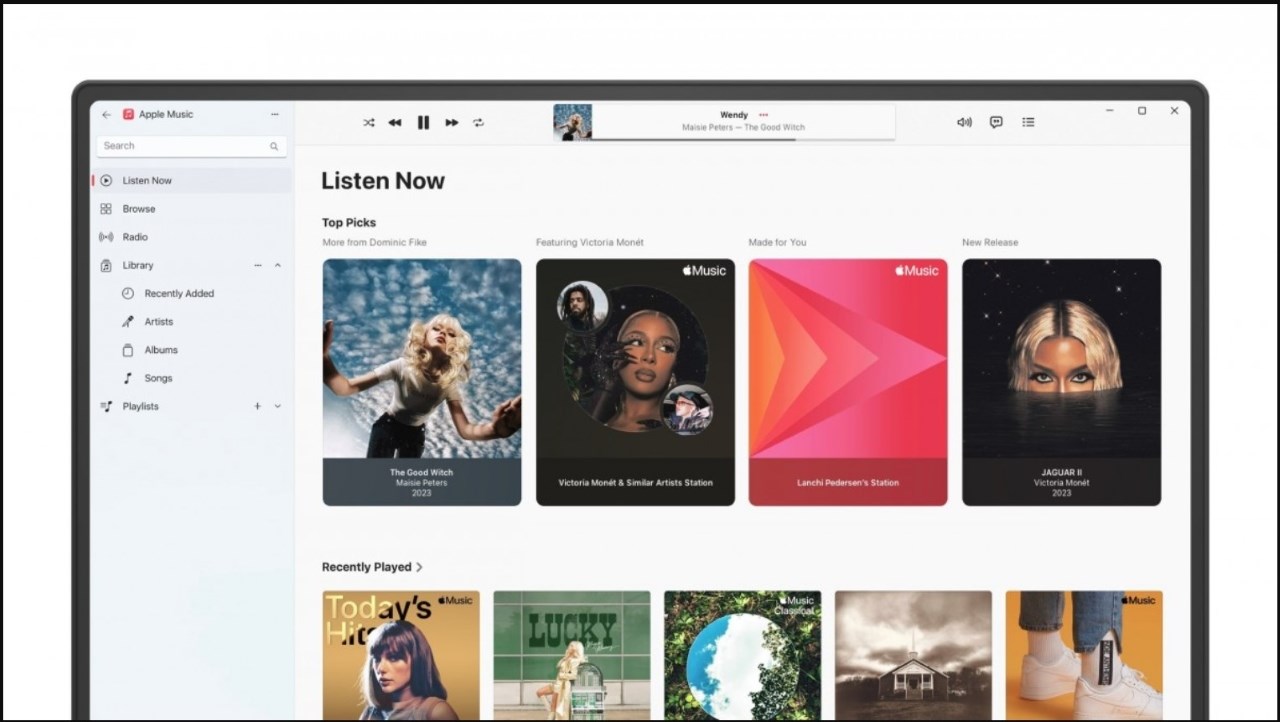 Ứng dụng Apple Music trên Windows 