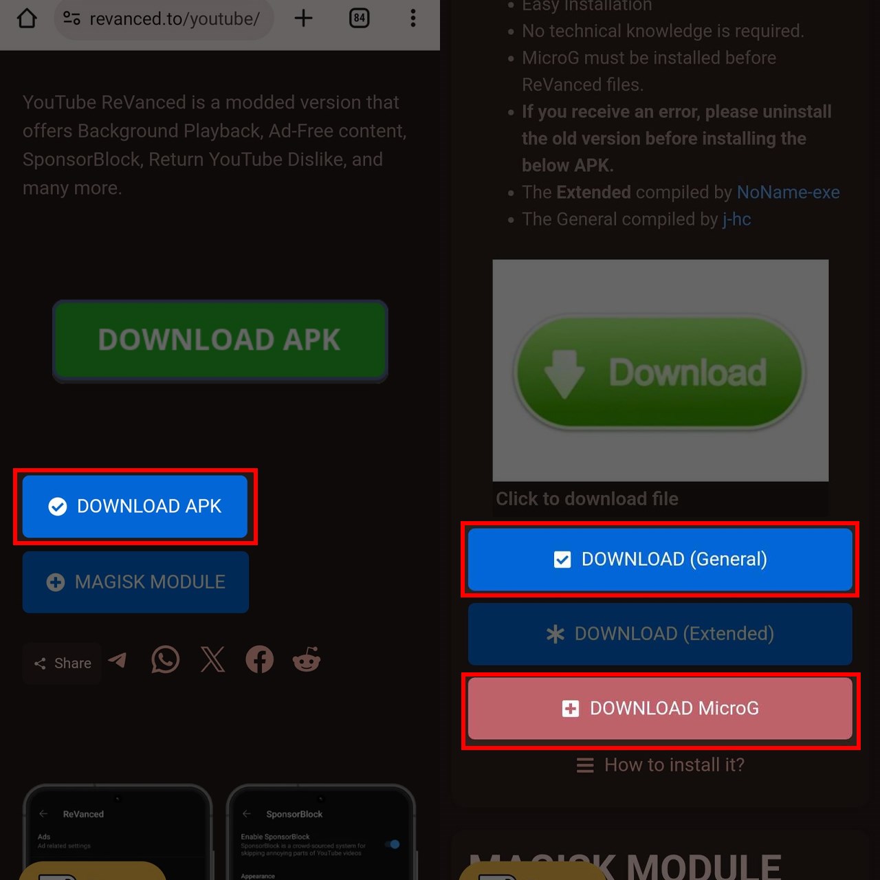 Cách tải Youtube Revanced 19.04.37