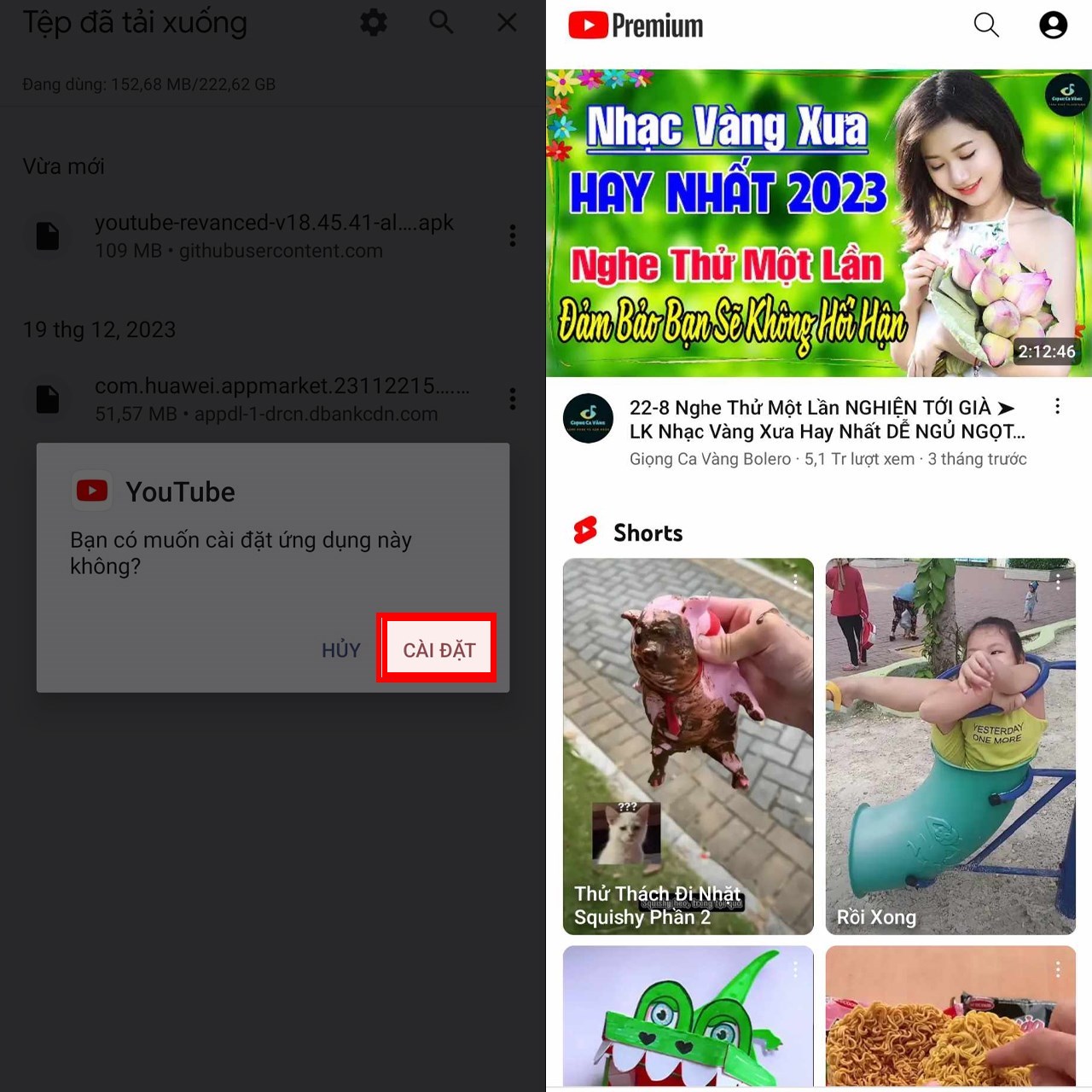 Cách tải Youtube Revanced 19.04.37