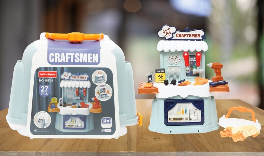 Bộ đồ chơi balo dụng cụ VBCare VBC-18T04 (27 chi tiết)