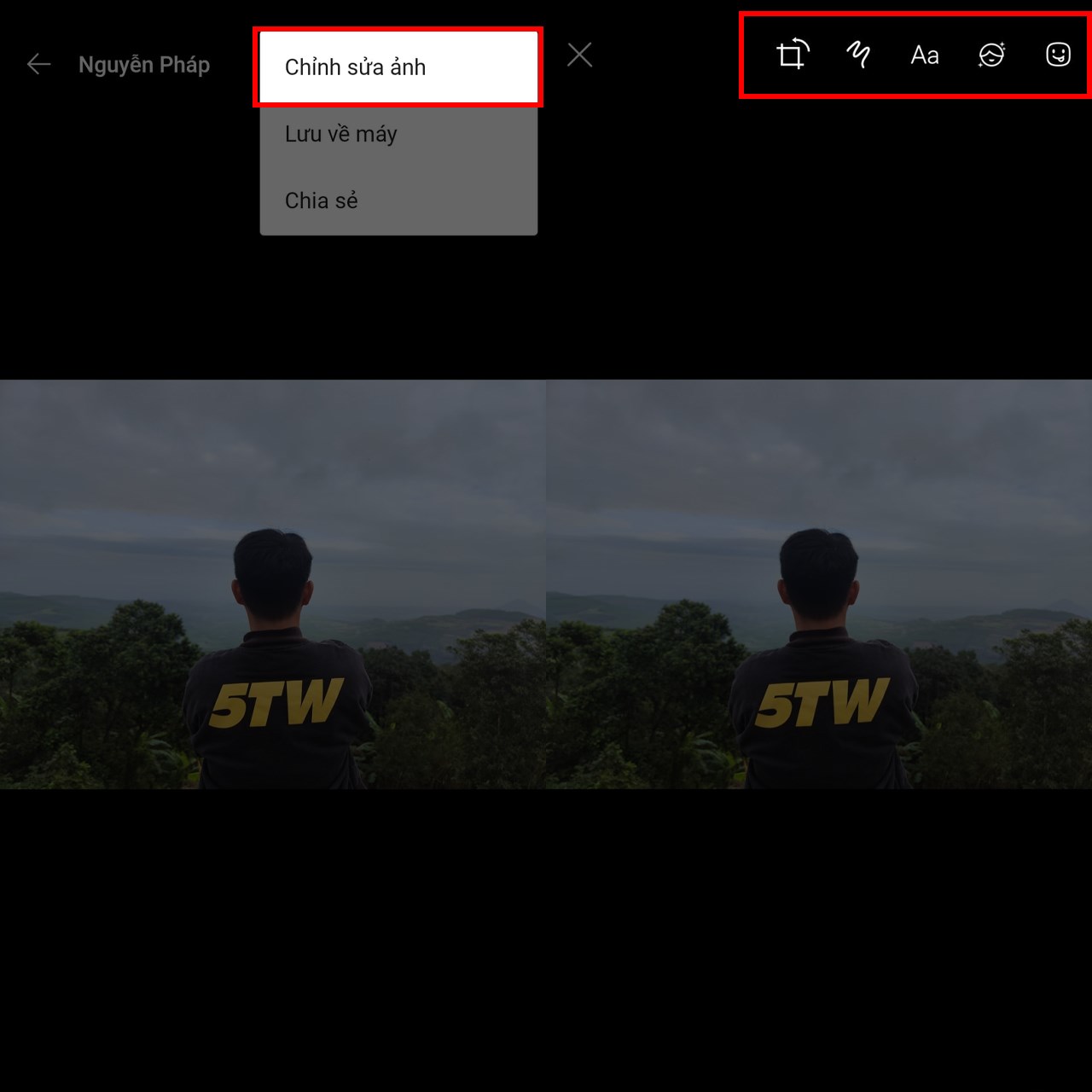 Hướng dẫn cách thêm chữ vào ảnh trên Zalo