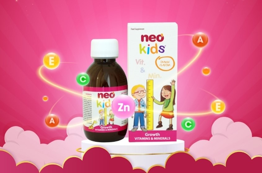 Siro Neo Kids Growth tăng cường sức khỏe 150 ml (từ 6 tháng)