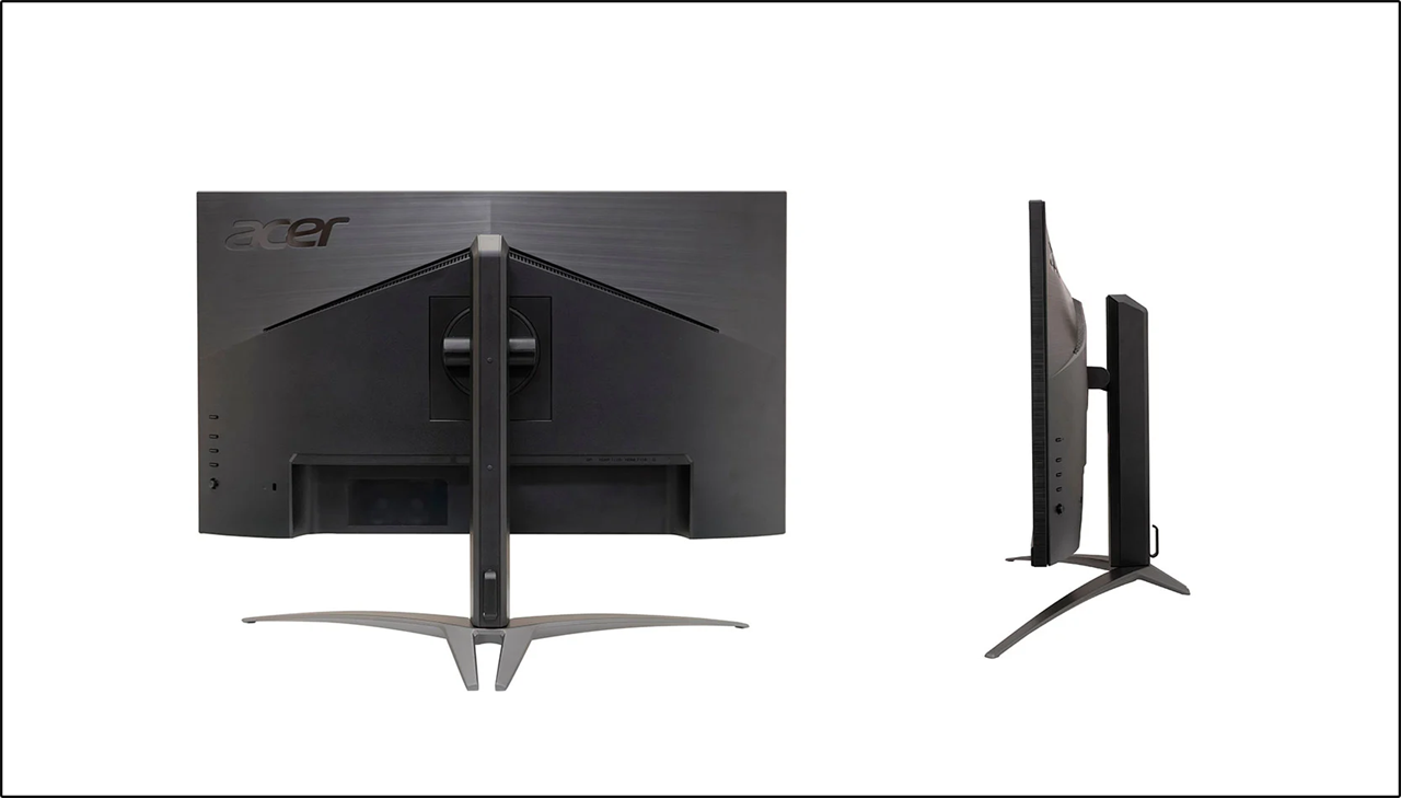 Mặt sau và cạnh phải của Acer Predator XB273K V3