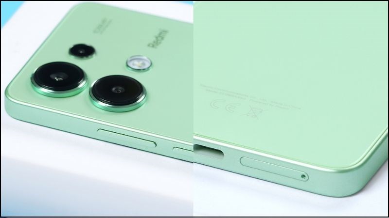 Redmi Note 13 có thiết kế bo cong mềm mại ở các góc Redmi Note 13 có thiết kế bo cong mềm mại ở các góc