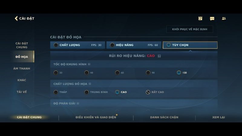 Thiết lập đồ họa của Redmi Note 13 trong game Liên Minh Huyền Thoại: Tốc chiến Thiết lập đồ họa của Redmi Note 13 trong game Liên Minh Huyền Thoại: Tốc chiến