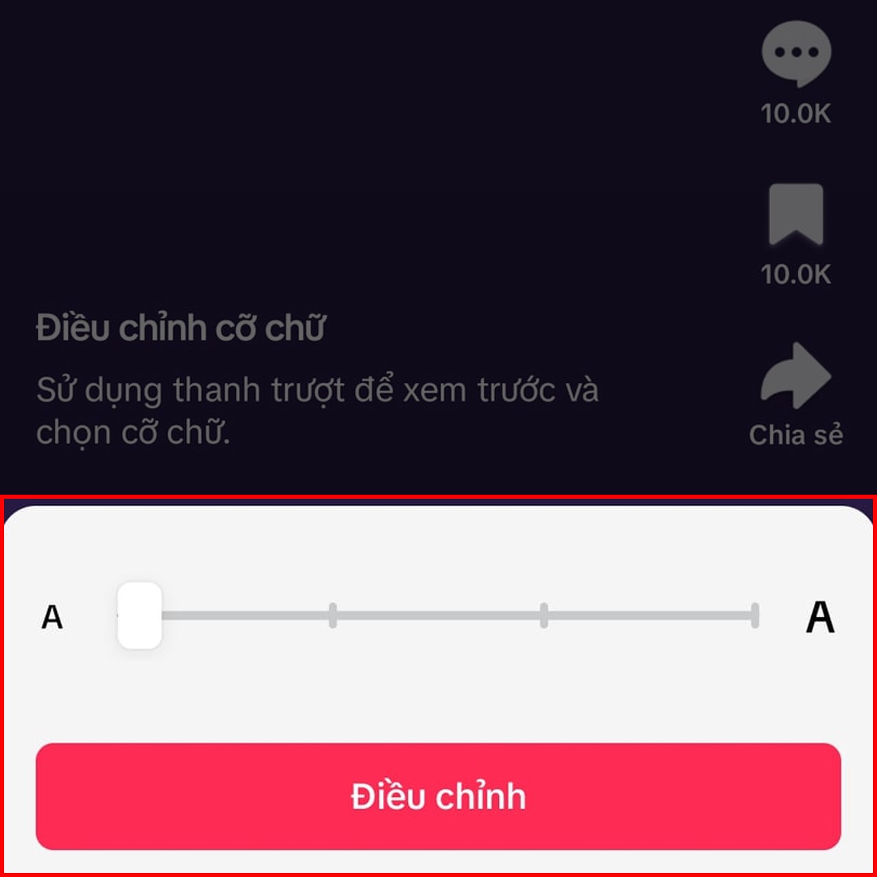 Hướng dẫn cách chỉnh cỡ chữ hiển thị trên TikTok